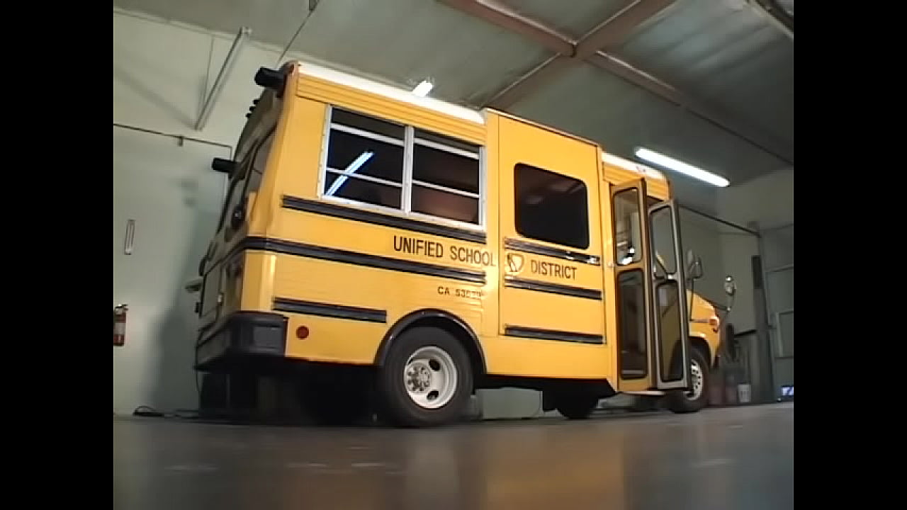 White guy gets head from barely legal beauty on the bus then fucks her