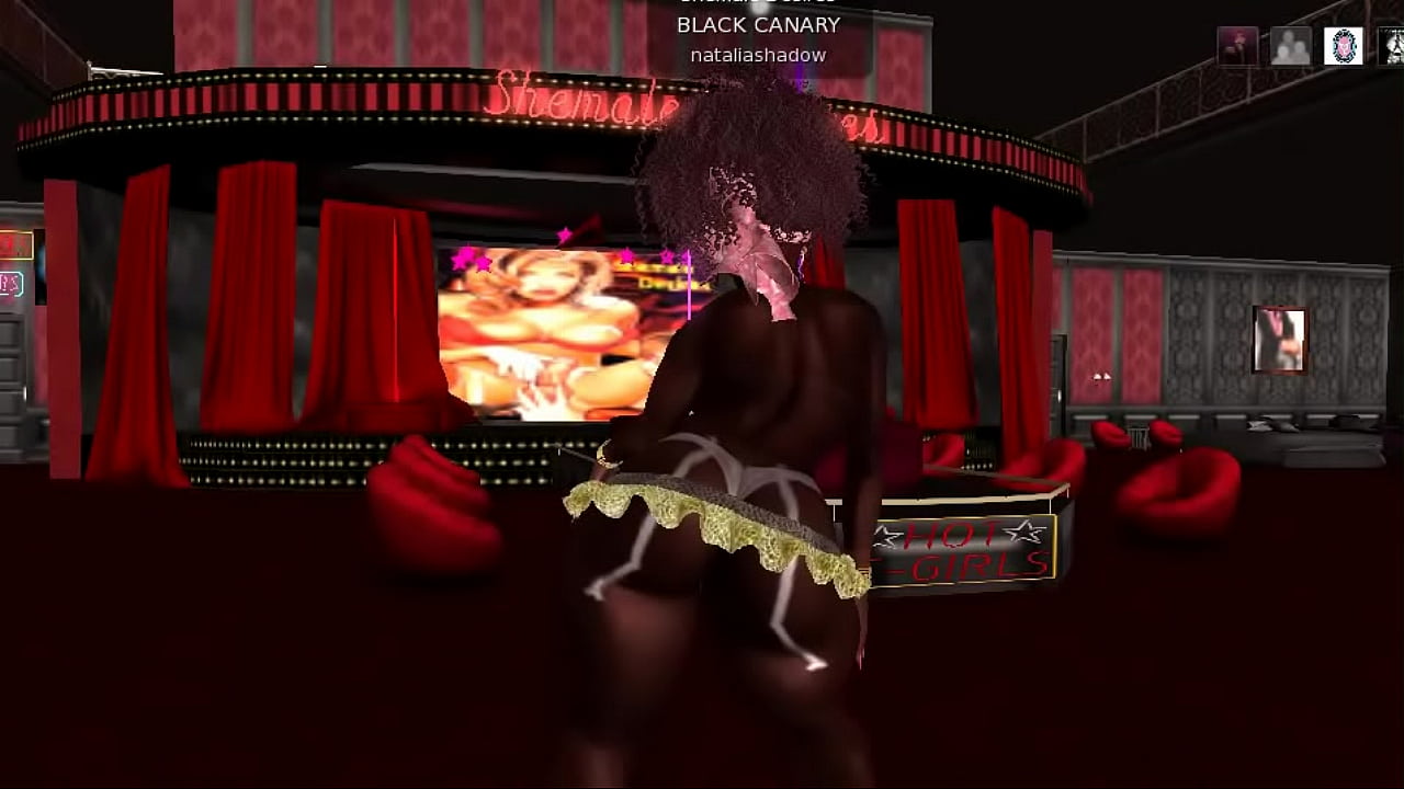 Horned transsexual NataliaShadow (Second Life) are dancing