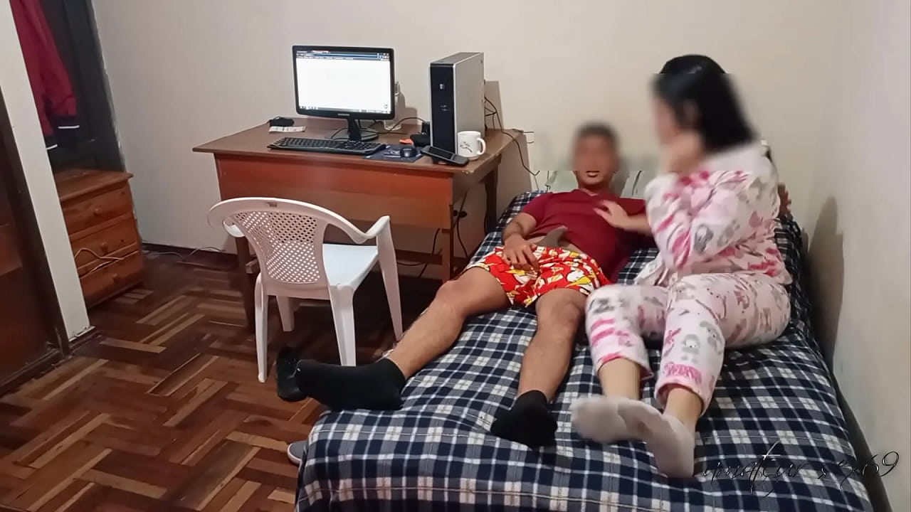 My pretty neighbor lets me lower her underwear part 2: after watching some movies, I end up fucking her before someone comes home and catches us