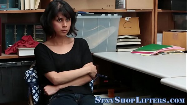 Bad teen thief fucked and facialized by mall cop as punishment