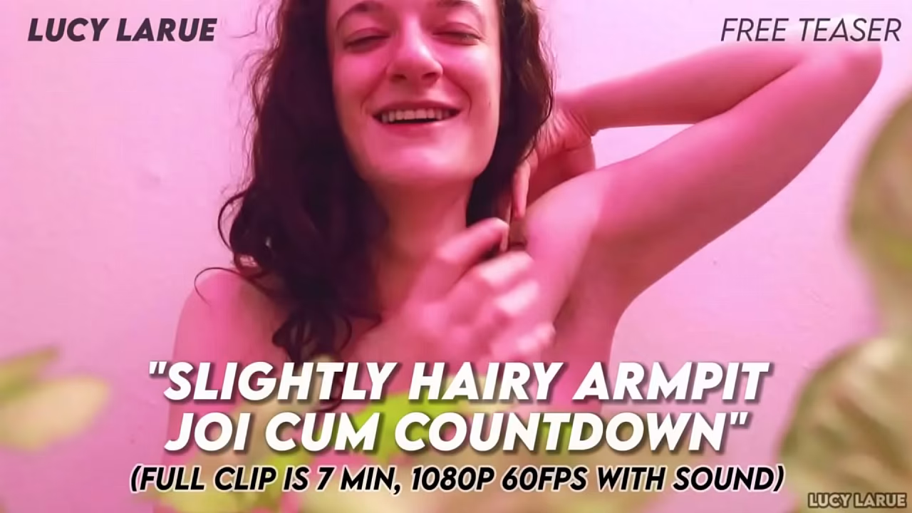 Worship my slightly hairy armpits