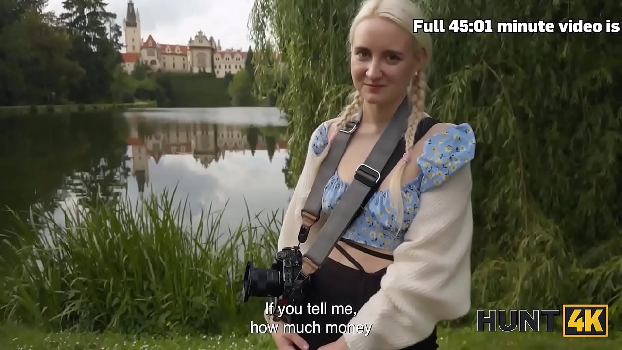 HUNT4K. Girl was so sad so Hunter offered her fun and she loved big dick