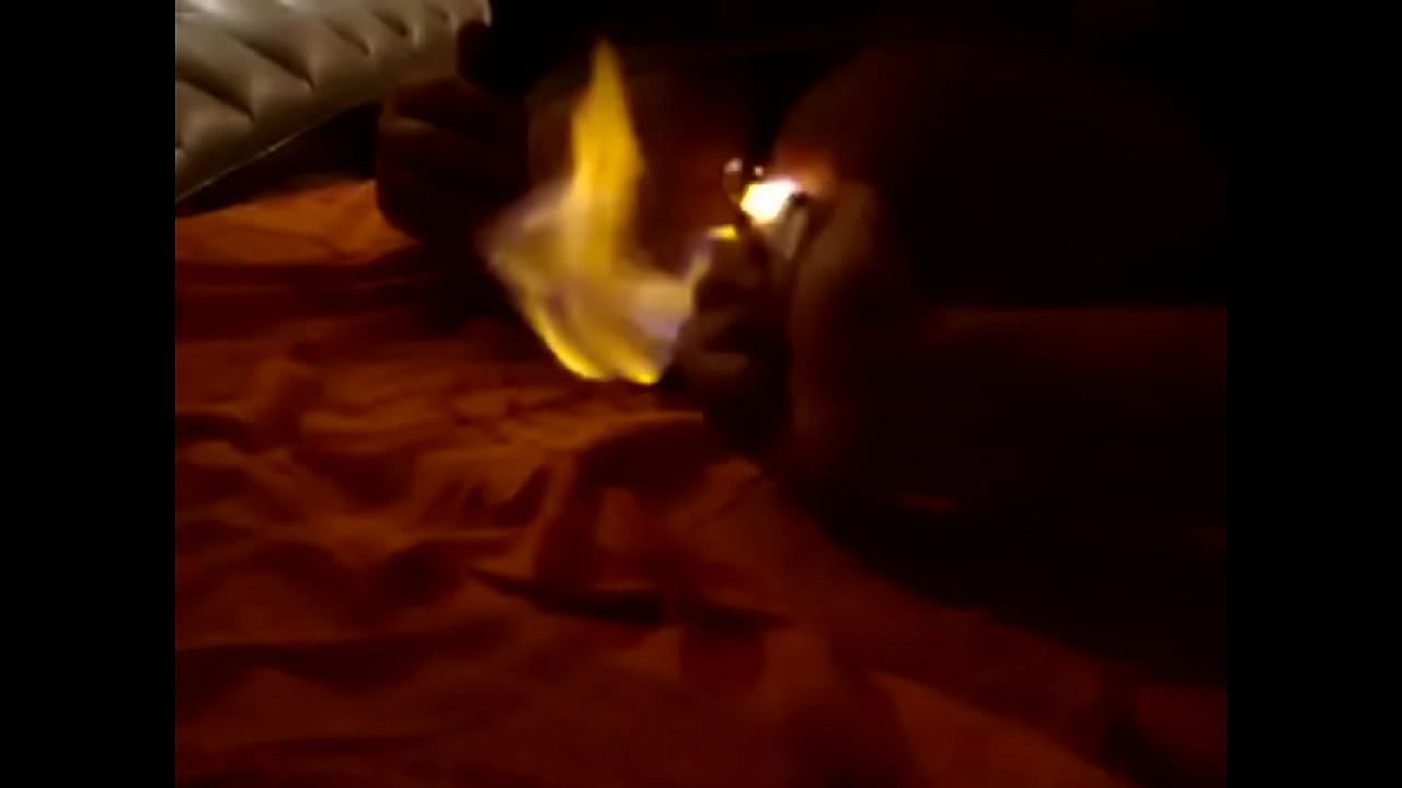 Lighting up that fart