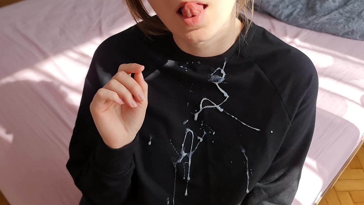 Destroyed My Fav Blouse! Cum On Clothes Cock Massage!