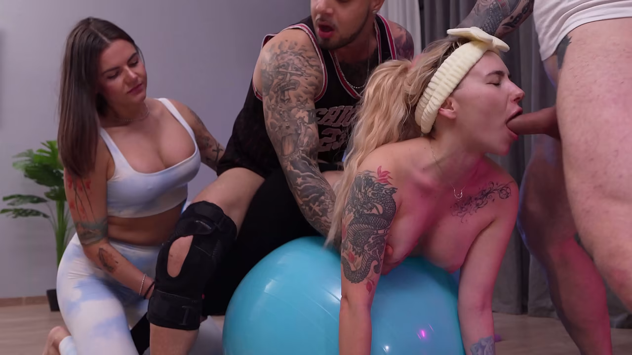 Workout Session Turned Wild &ndash; She Got Deep Cock While Her Friend Watched