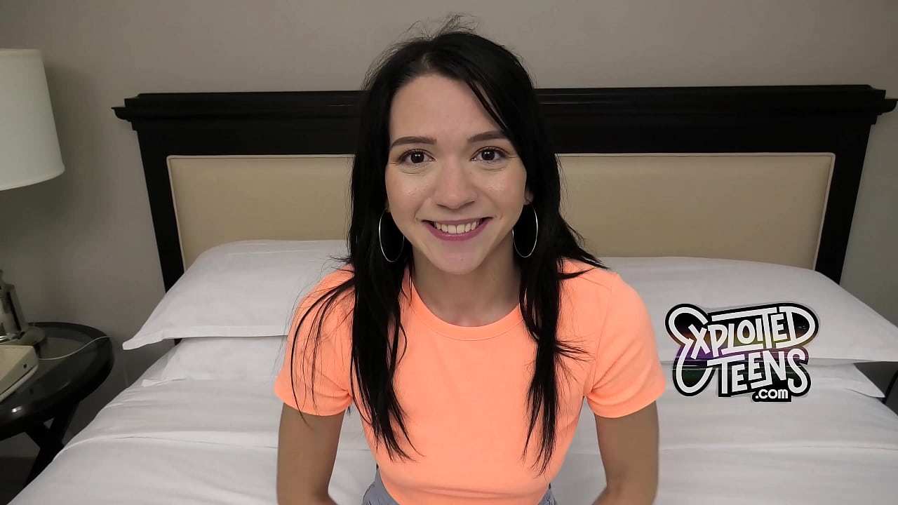 Sexy brunette girl slobbers on a fat dick