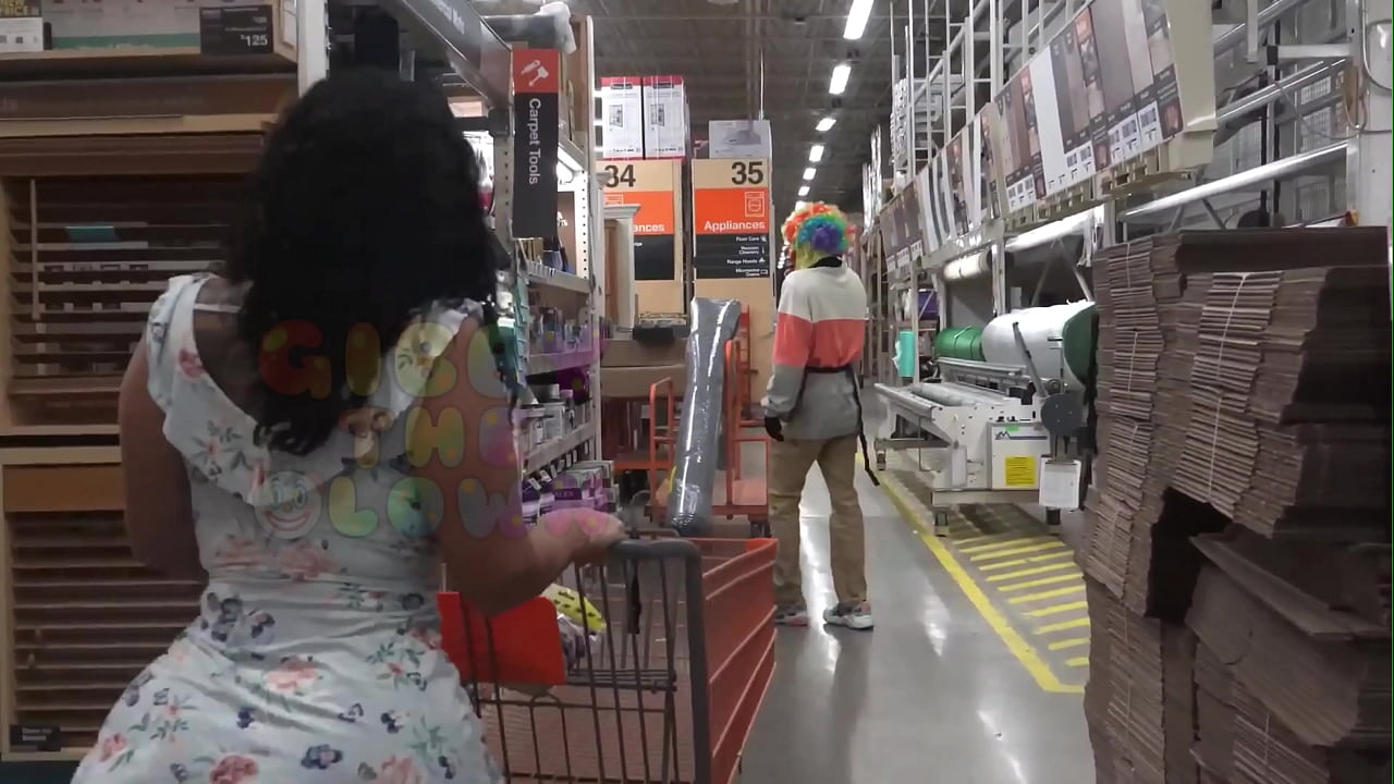 Clown Fucks Latina Whore At The Most Famous Hardware Store