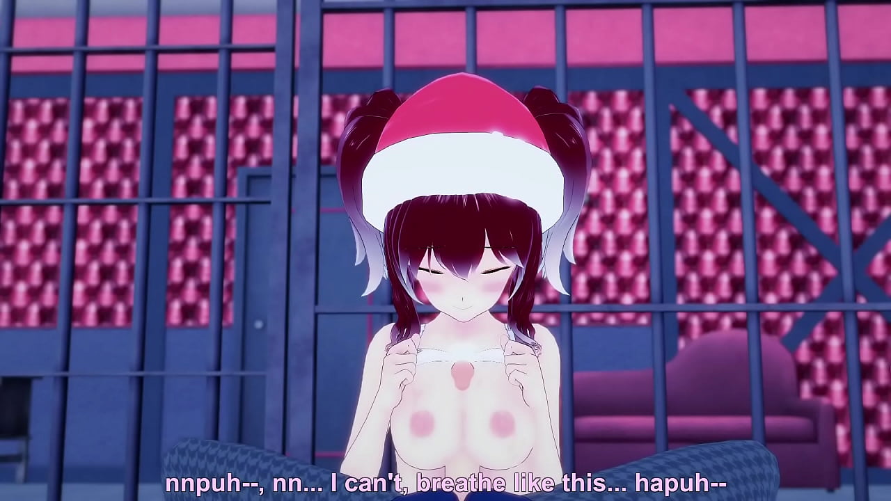 Santa's babe rides a dick