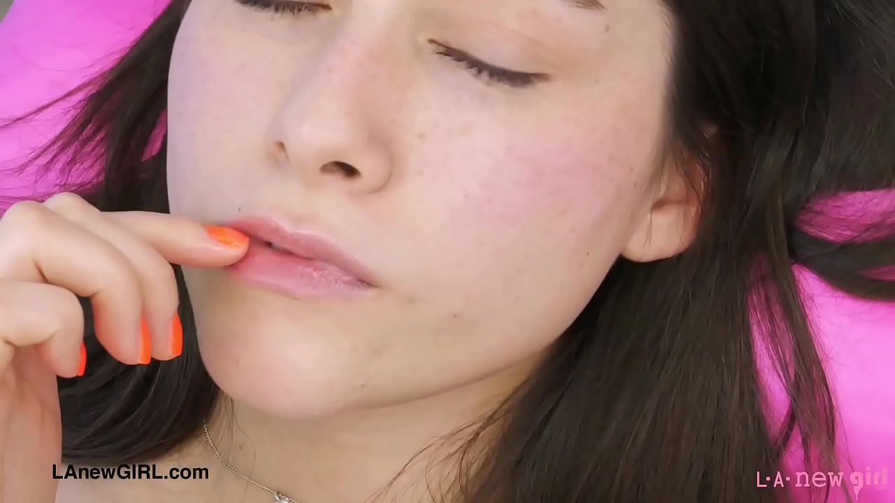 Gorgeous teen model naked close-up