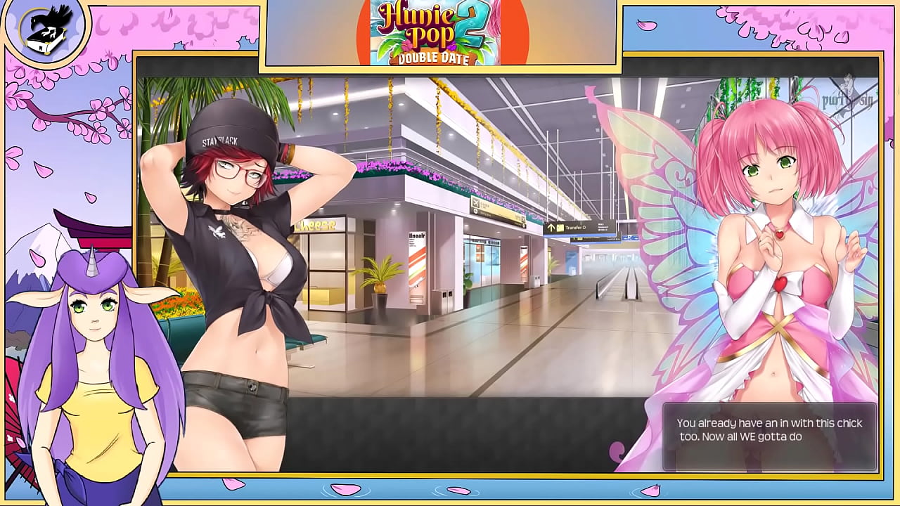 let's fuck in HuniePop 2 Episode One Hot Lesbian action