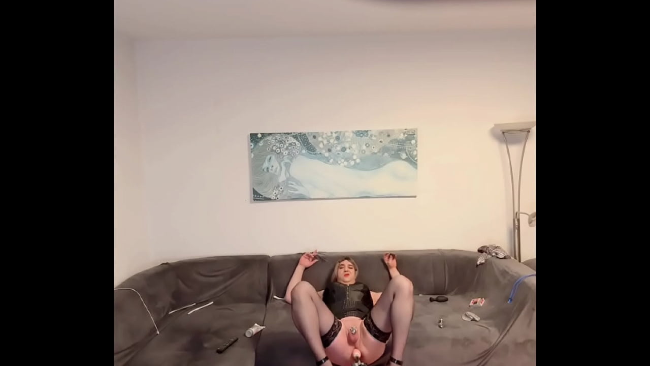 Sissy Outside and Inside BBC Dildo Play