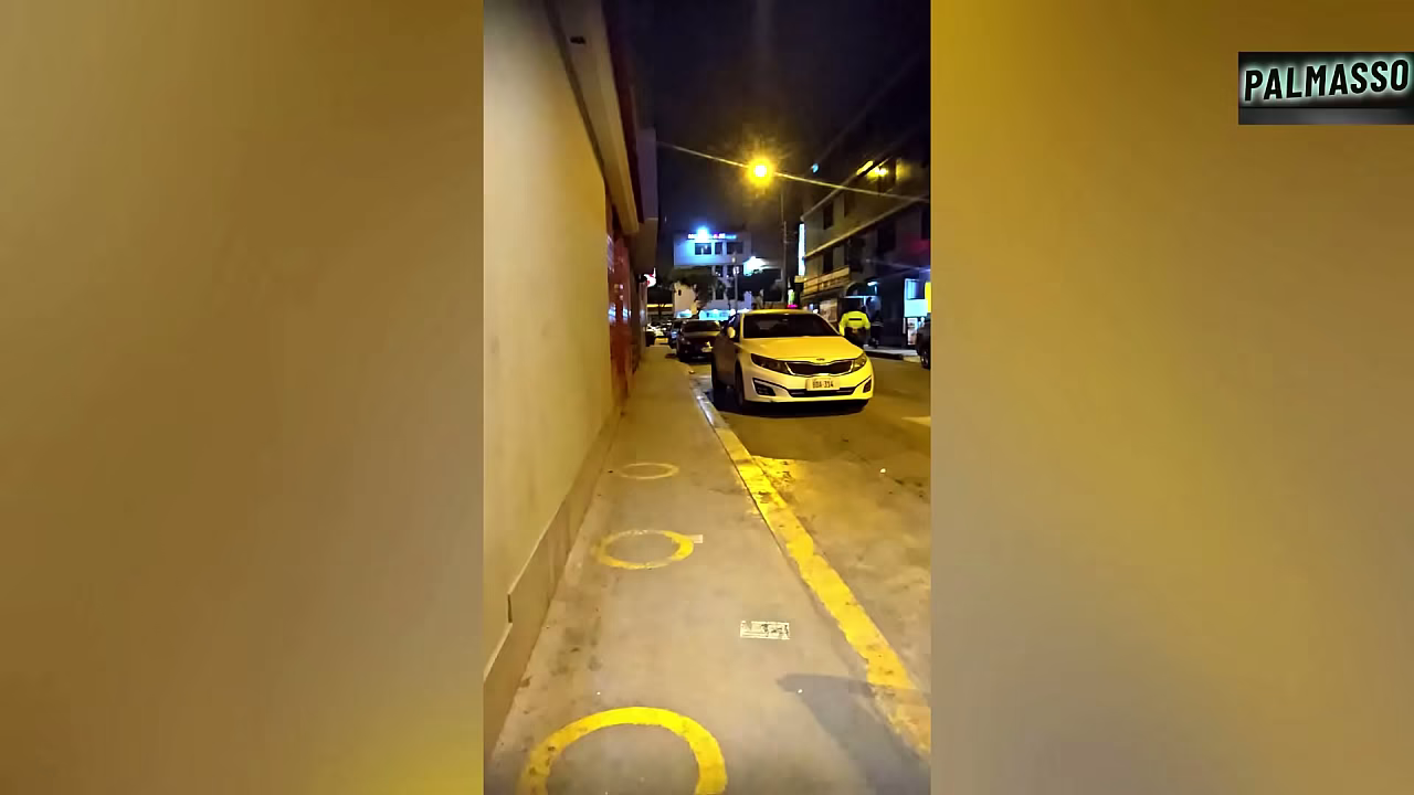 I was waiting for my boyfriend at the grocery store, and a stranger convinced me to record a video. "I hope my boyfriend doesn't find out I have someone else's cum in my pussy, because the condom broke!"