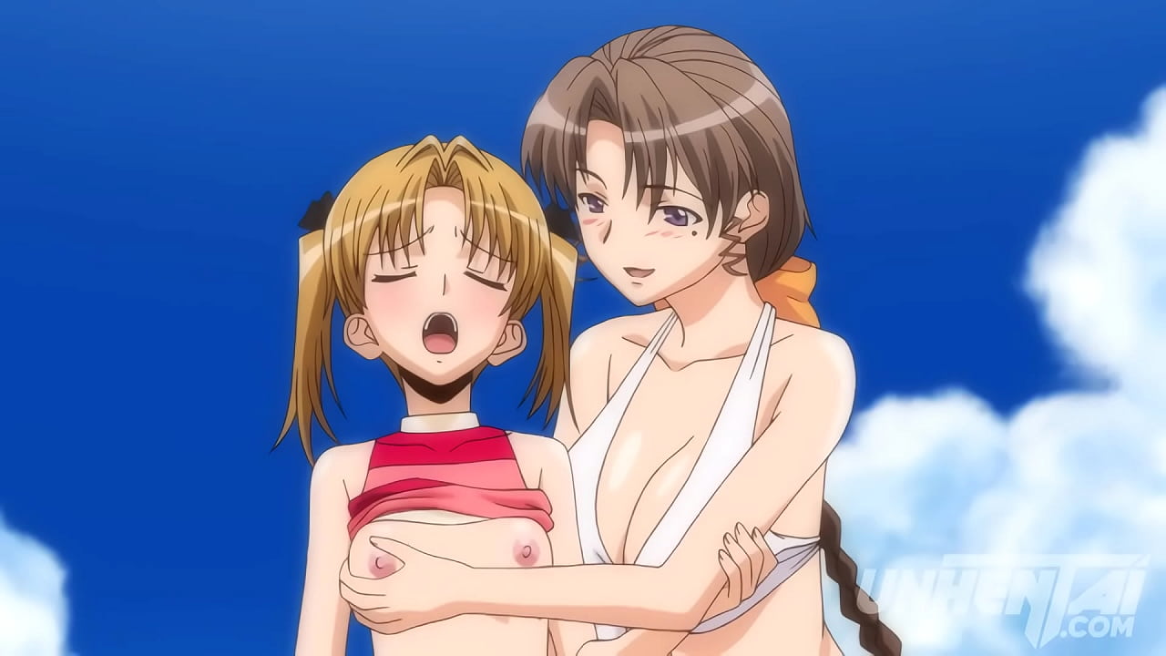 Madrastra tocando a su Joven Hijastra en la playa! Hentai sin censura [Subtitulado]