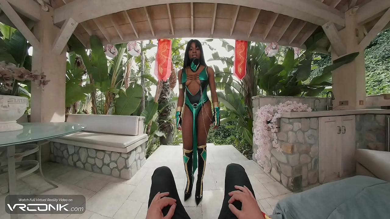 VR Conk: Fighter Jade Wants You To Cum On Her Hairy Ebony Pussy In Game Cosplay Parody pt.3