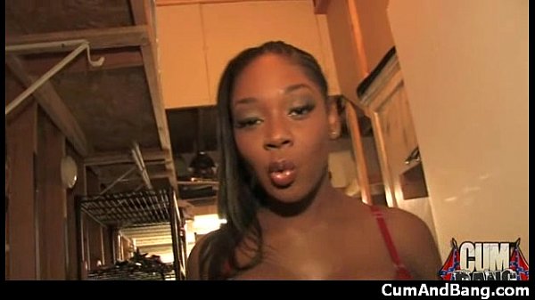 Black girl sucks many white cocks in redneck group 5