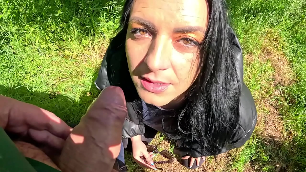 Hot outdoor blowjob and cum play with a down-jacket 269- preview