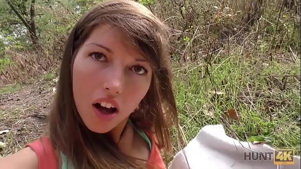 HUNT4K. Cuckold lets his girlfriend ride strangers dick with ass