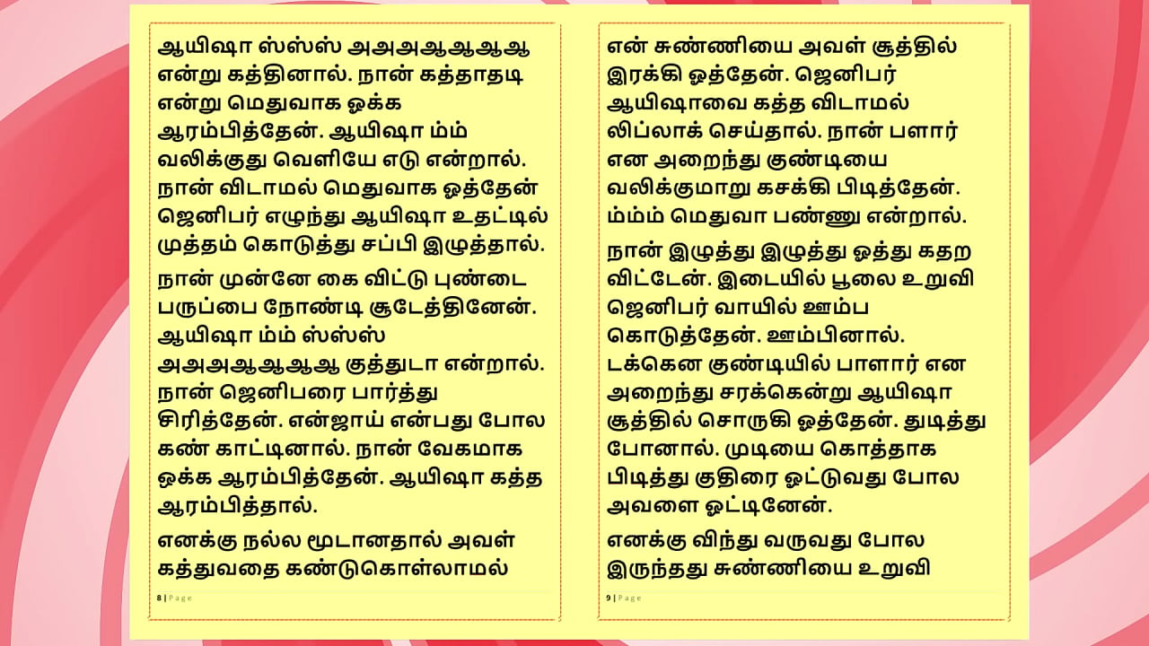 Tamil Sex Story - Auditor Aiysha's Sex Experiences part 6