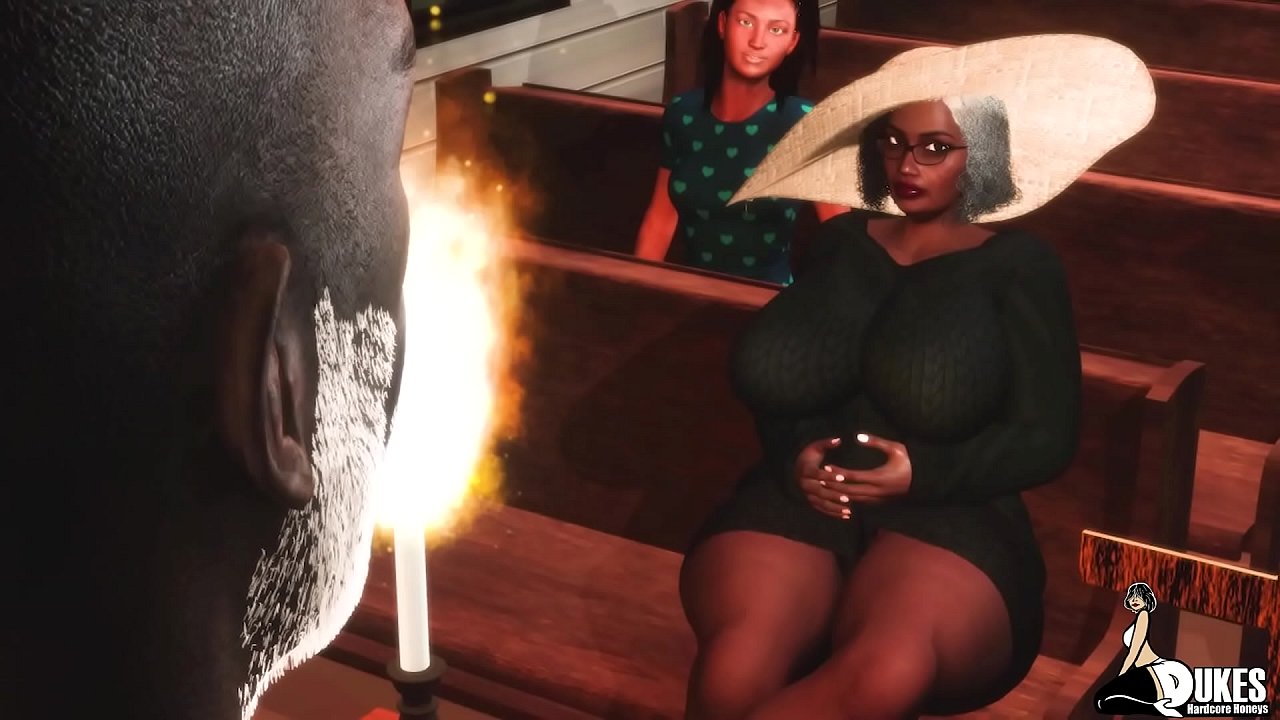 Church pastor fucks two ebony sluts after church.