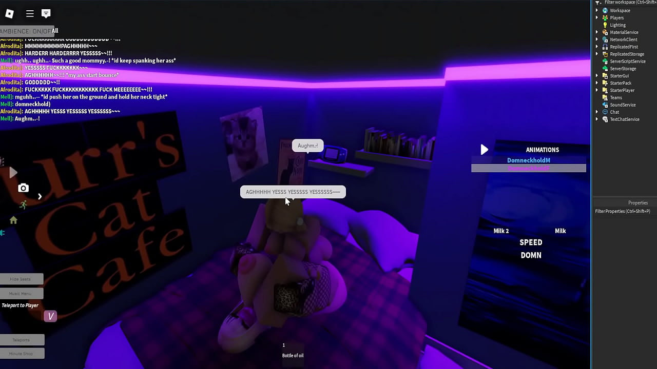 A girl with a huge cock fuck my ass