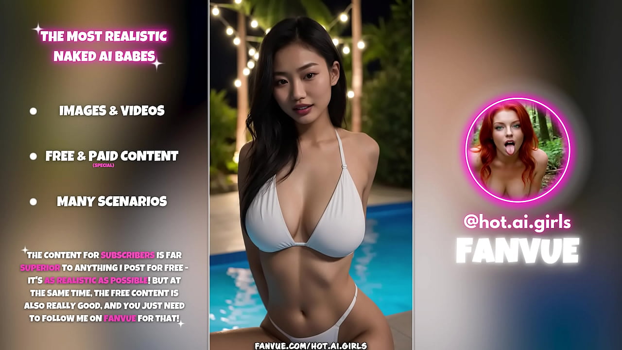 Hot AI Asian Babes In Night Pool - 12 Sexy Images