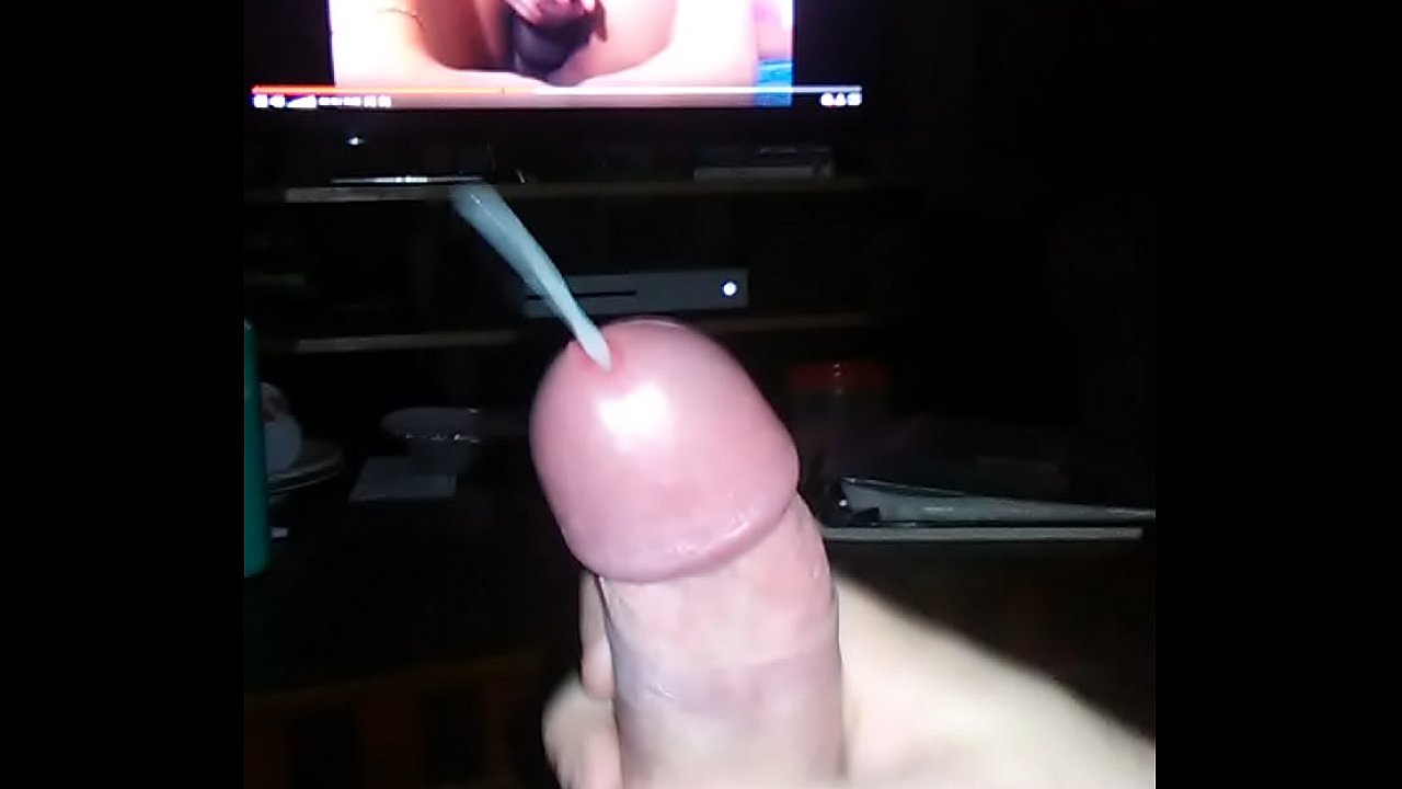 Masturbating with a tranny