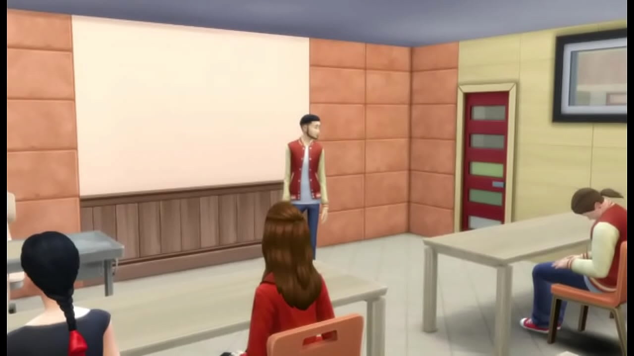 Sims Porno - The School Gang vs New Student