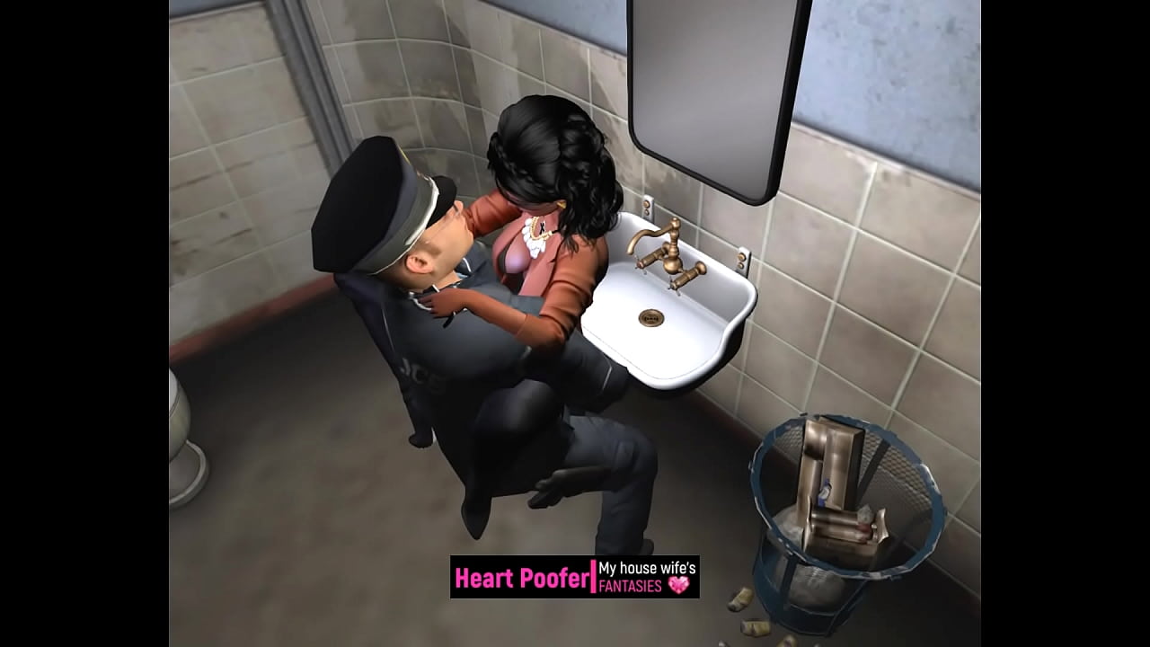 Seducida en el tocador mientras mi esposo pagaba la cuenta...