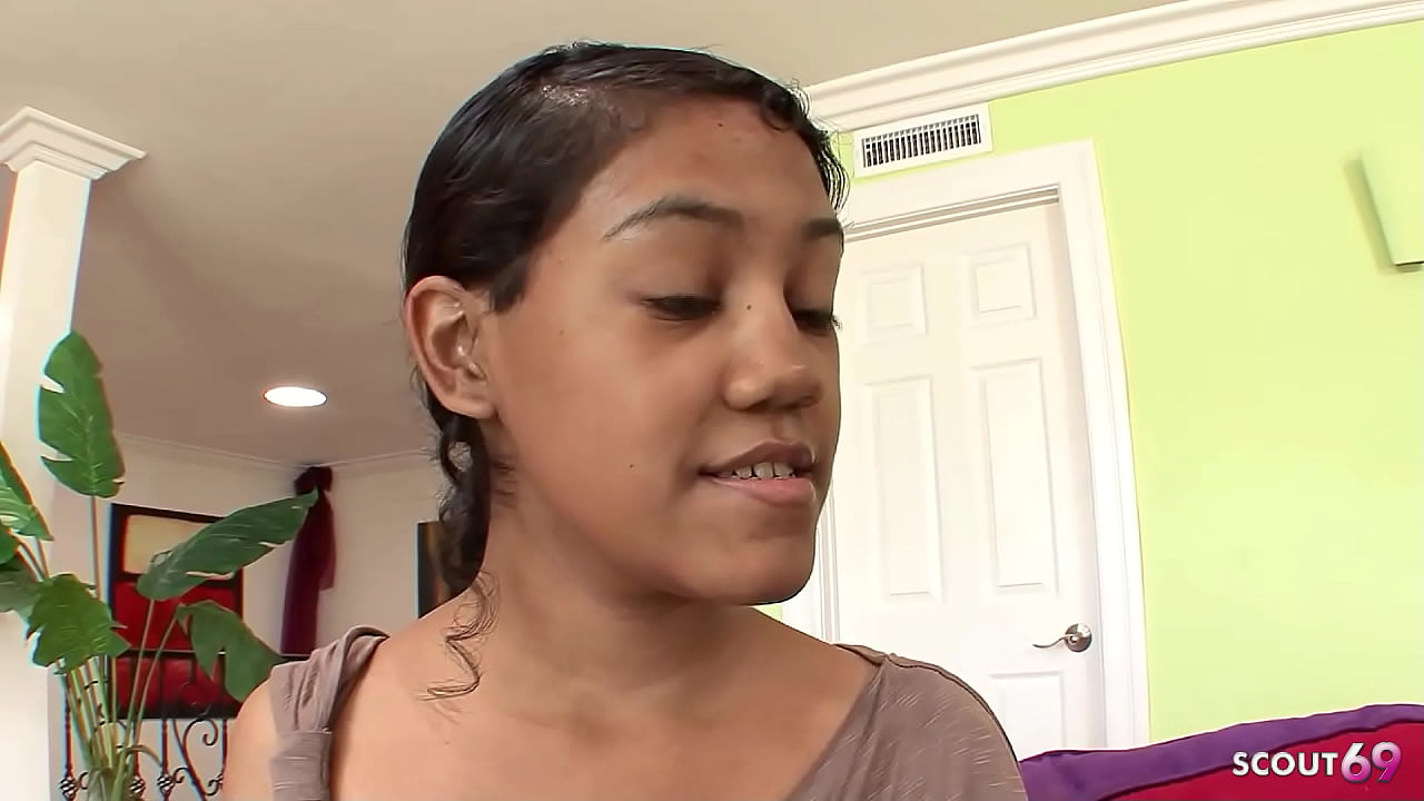 Tiny Brown Skin Latina Girl 18 with big natural Bouncing Boobs at First Time Casting Fuck after Gyno Exam