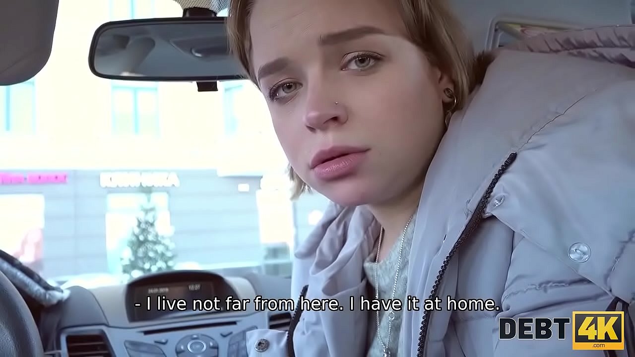 Debt4k. Twenty-year-old sweetheart Calibri Angel sells her mouth and ass for a debt