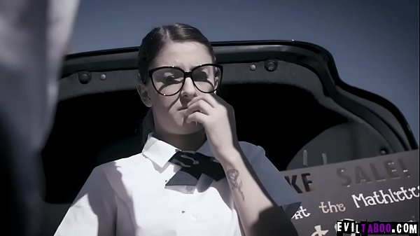 Nerdy babe shows wild fucking skills in a 3some