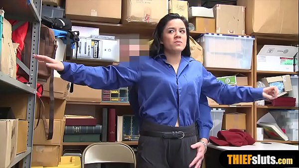 Small latina teen thief got caught and punished