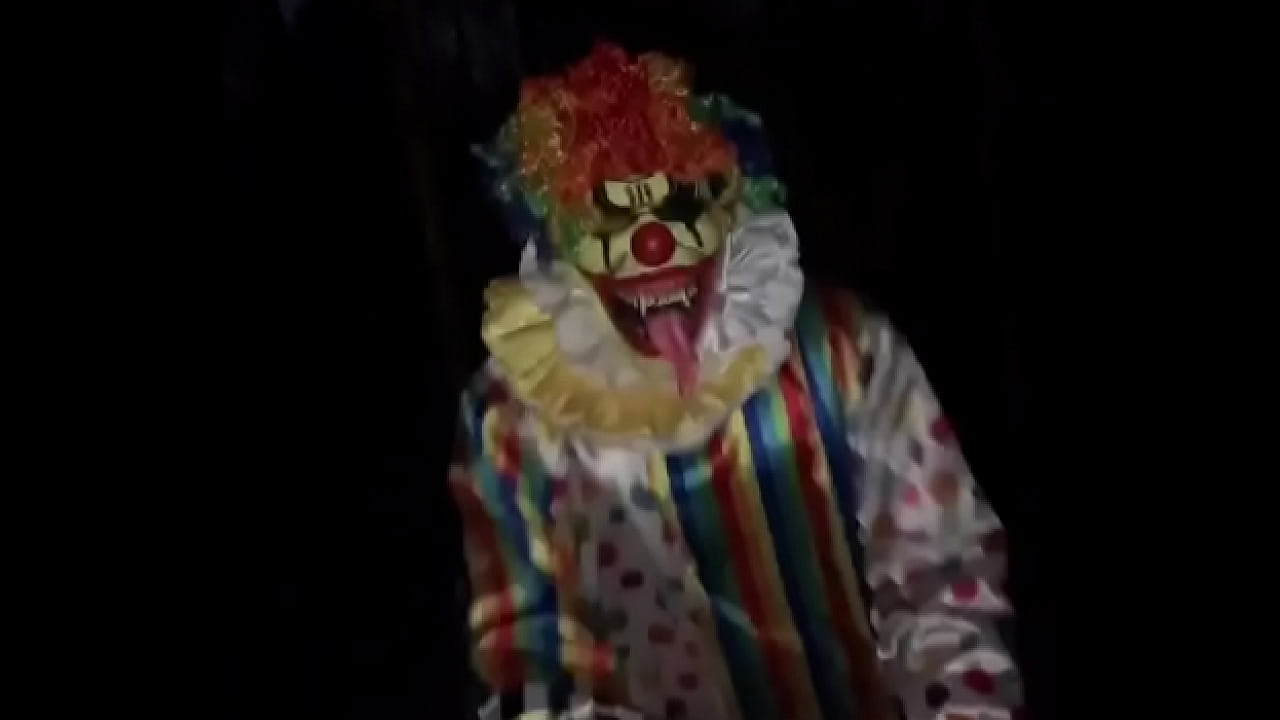 Gibby The Clown bang white girl in woods