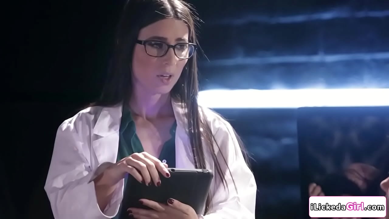 Doctor Serena Blair gets turned and joins the threesome upon seeing lesbian test subject Shyla Jennings licking her latina assistant Melissa Moore.