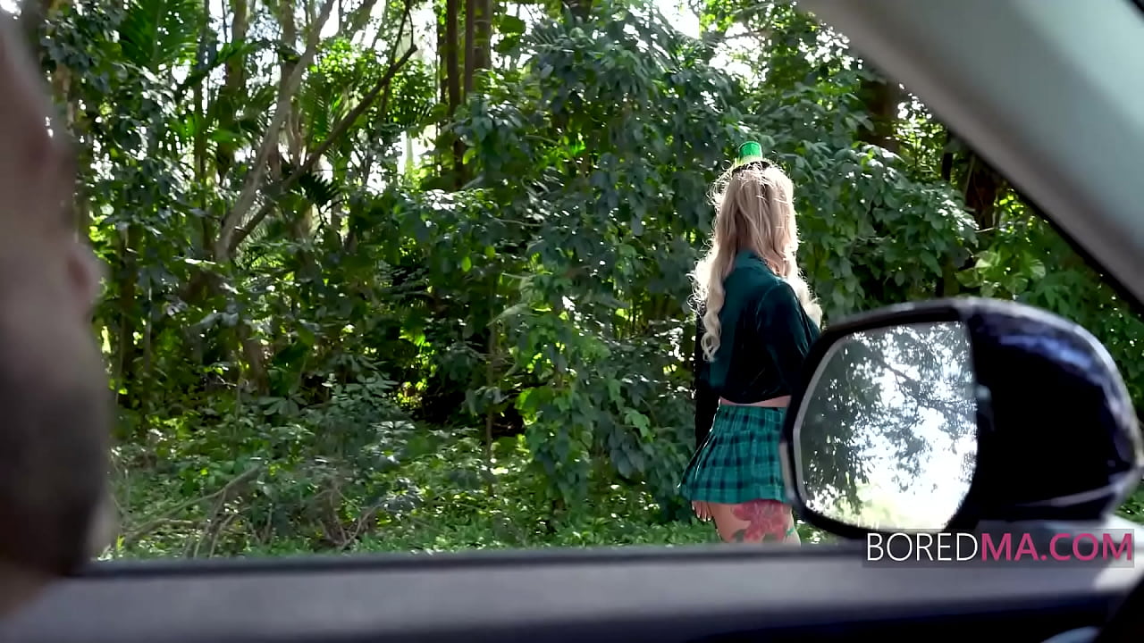 Bored MILF Wears A Skimpy Outift & Parades On St Patricks Day To Get Some Freeuse Action