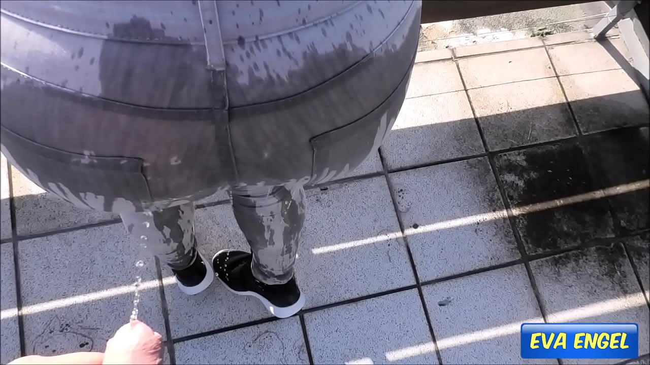 EVA ENGEL: Pervy Piss Girl let it run into her trousers