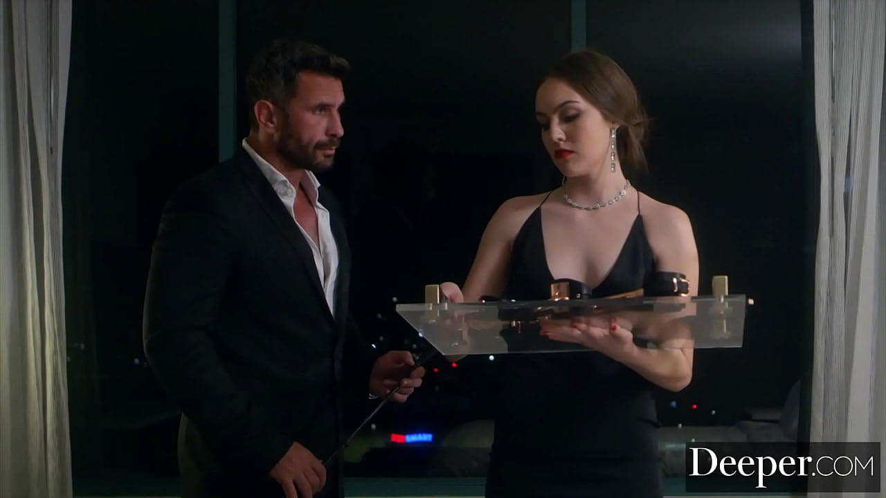 Deeper. Kinky brunette dominated