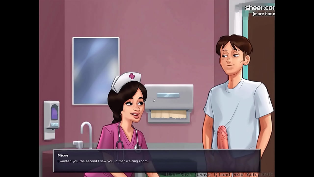 Gorgeous and fantastic sex with a french teacher l Hottest highlights l Summertime Saga[v018] l Part 12