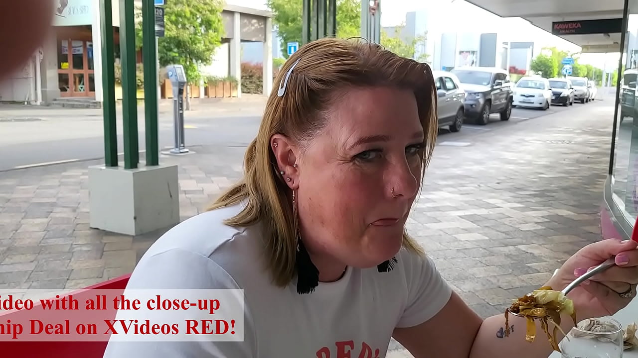 NZ slutty bitch commanded by her Master to pee on the ground outside busy cafe. Trailer