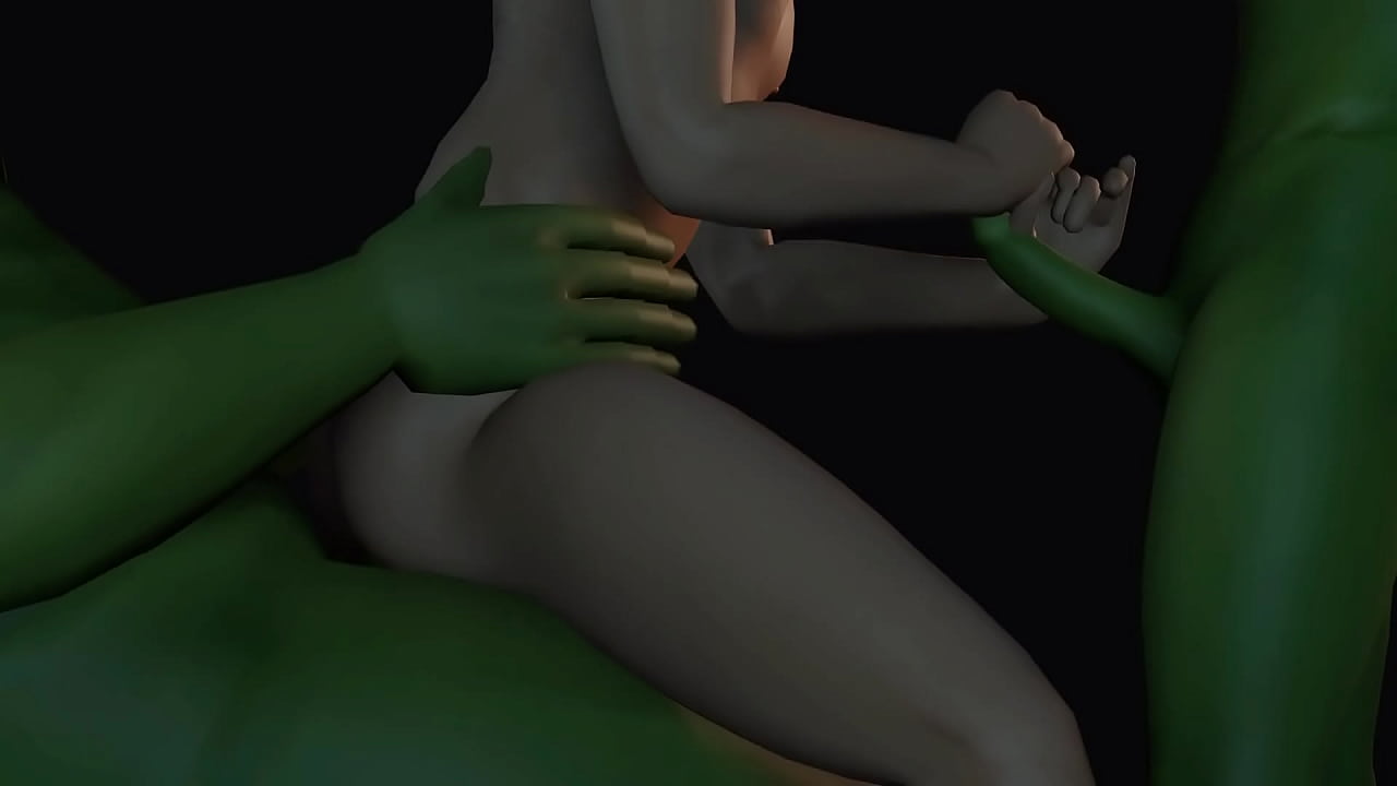 twink rides ogre and jacks off goblin
