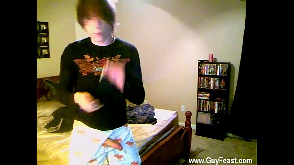 Gay movie of Trace comes home from the club all by himself and