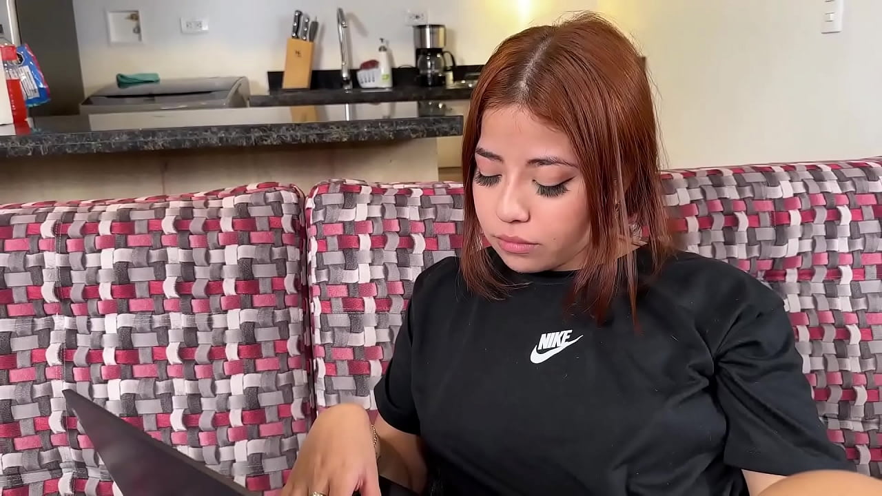 Slutty technicians Milan and Max recognize porn actress Celeste and she auditions for them by fucking them