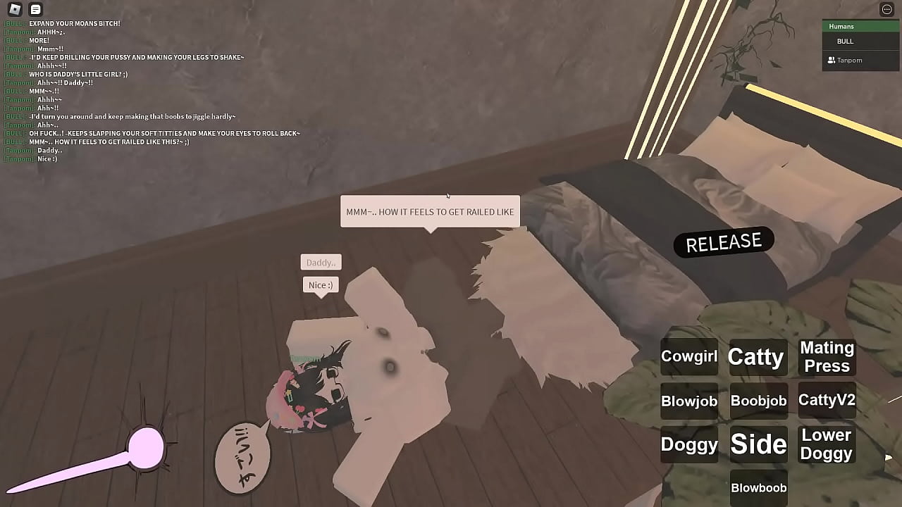 Roblox banging this japanese girl and giving her a creampie