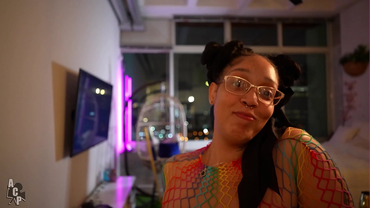 Ebony BBW SLUT FUCKS CLOWN AND SUCKS HIS BIG DICK