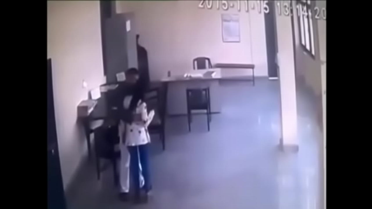 Teacher & Principal Hot MMS in Staffroom