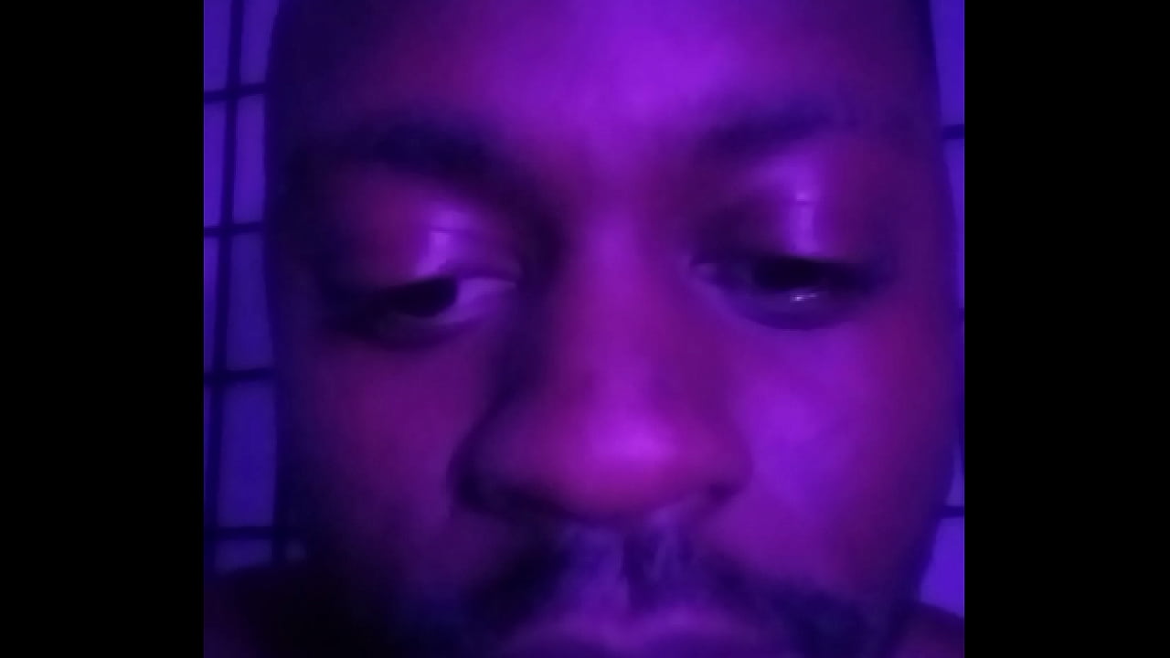 Purple lights while naked 6