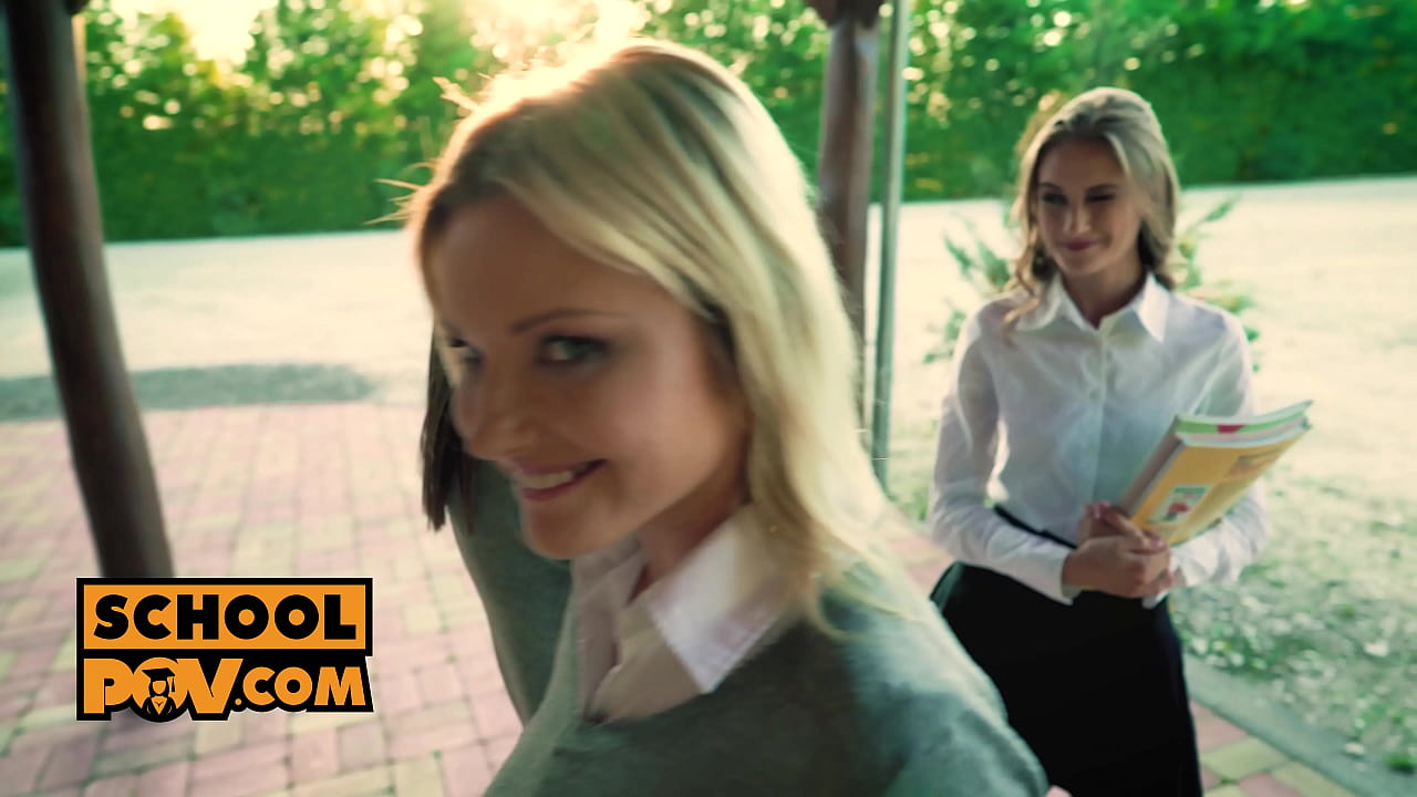 POV - Petite blonde Zazie Skymm in private dorm anal fuck