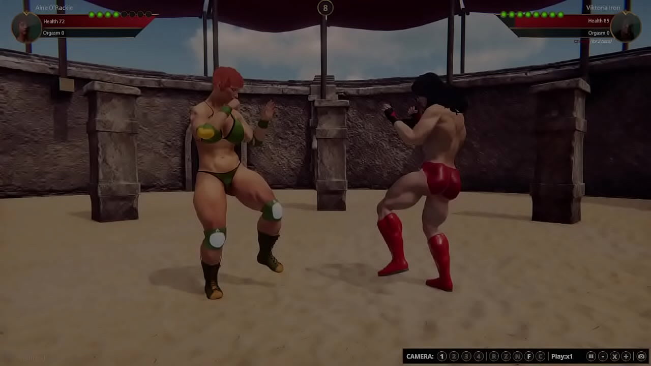 Aine VS Viktoria [NF3D No Rules Combat Battle War Arena]