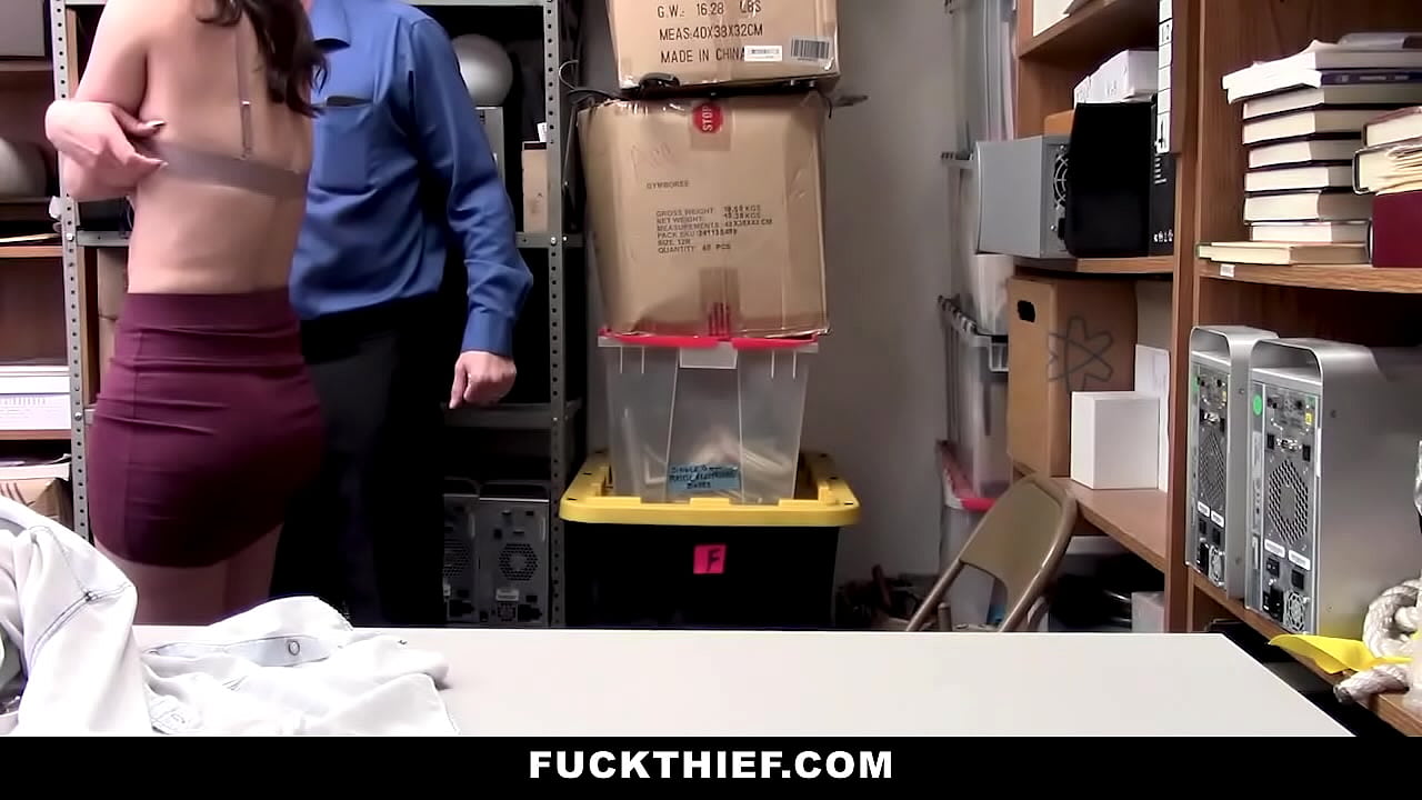 Security Guy Fucks Shoplifter Teen in The Security Room
