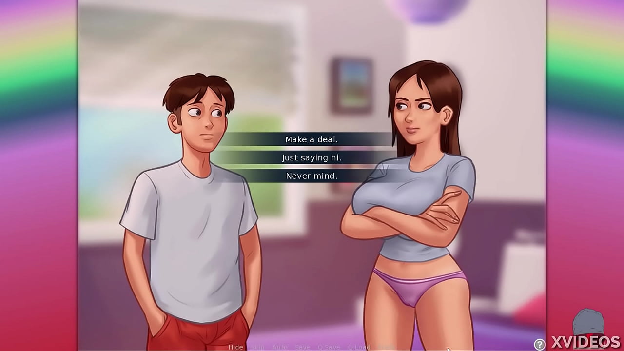 SUMMERTIME SAGA Ep. 10 - The brunette squirts after masturbating